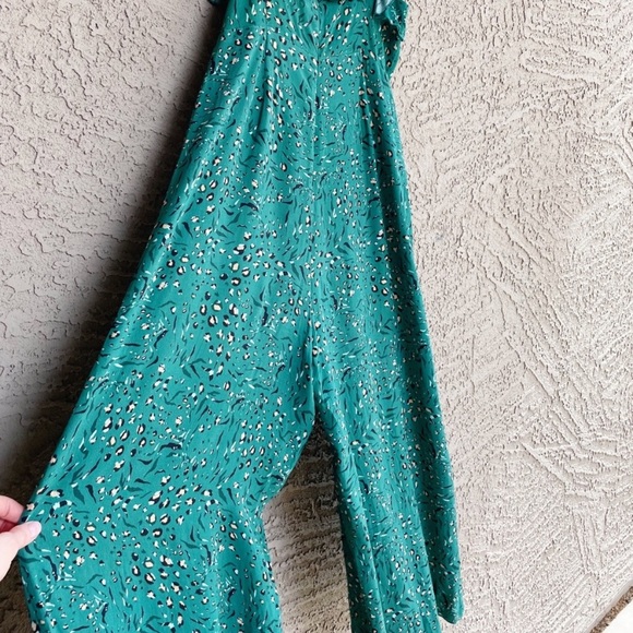 Kachel x Anthropologie Leo print jade jumpsuit - Picture 7 of 8